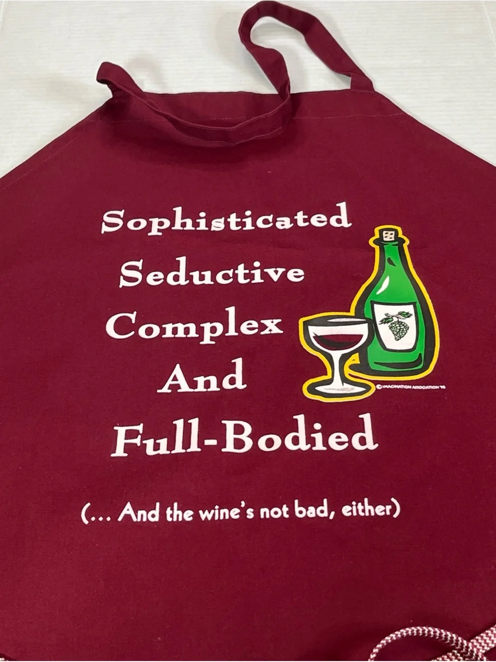 Sophisticated seductive complex and full bodied - Funny Chef Apron for Men